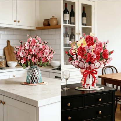 🏆 Über 75.000 Mal verkauft! 🌼💌 Immer blühende 3D-Blumen-Pop-up-Karte – mit personalisierter Liebesbotschaft und ewig blühenden Blumen.