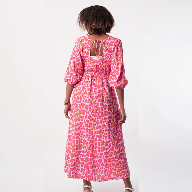🏖️Sommer-Sonderverkauf 50% Rabatt!!🎀Damenkleid mit V-Ausschnitt und Druck