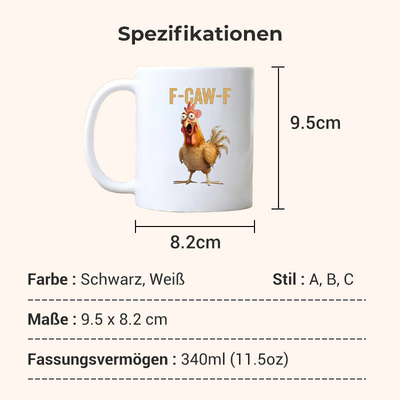 🔥Letzter Tag des Ausverkaufs 50 % Rabatt!!🏆 ⚡ Zeitlich begrenztes Angebot ⚡ Über 50.000 verkauft! Nur noch begrenzt verfügbar – 💥 F-Caw-F Lustige Tasse in Hühnerform