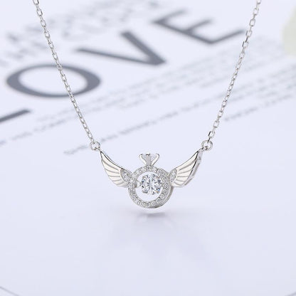 💖 50% Rabatt Geschenkangebot zum Muttertag💖Engelsflügel Strass Halskette