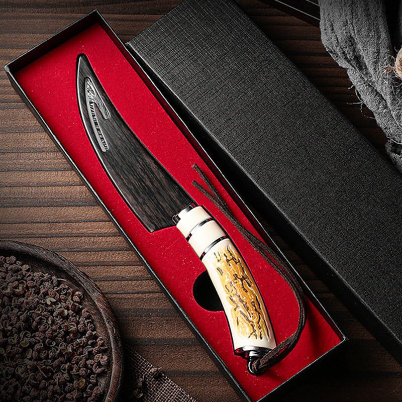💝Ofertas de año nuevo💝Machete afilado para deshuesar astas con machete y caja de regalo