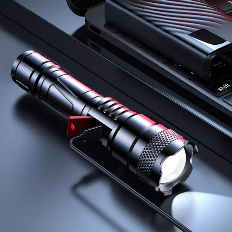 🔦 50% Rabatt + KAUF 2, ERHALT 1 GRATIS! 💥 Superstarke Zoom-Taschenlampe – extrem hell & wasserdicht – perfekt für Outdoor & Notfall!