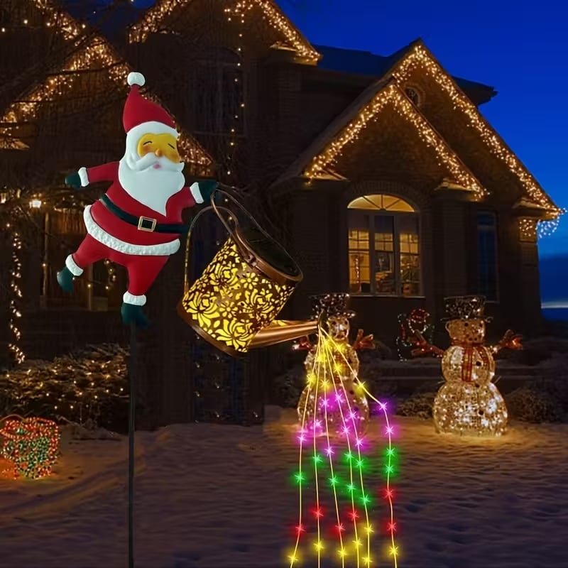 🎅🎅 Solare Santa-Gießkanne-Laterne