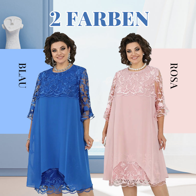 ⏳Begrenzte Zeit 50% Rabatt💥Pitzen-Midikleid für Damen in lockerer Passform