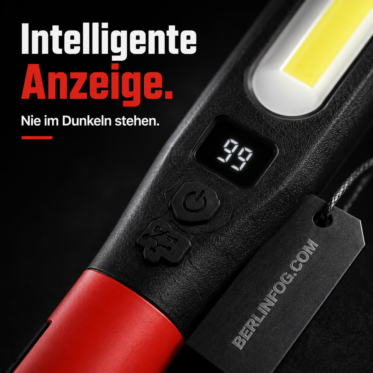 📢📢50 % Rabatt!! ⏰💡Wiederaufladbare Werkstattleuchte – 3000 LM, IPX4 Wassergeschützt & 360° Haken!