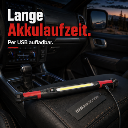 📢📢50 % Rabatt!! ⏰💡Wiederaufladbare Werkstattleuchte – 3000 LM, IPX4 Wassergeschützt & 360° Haken!