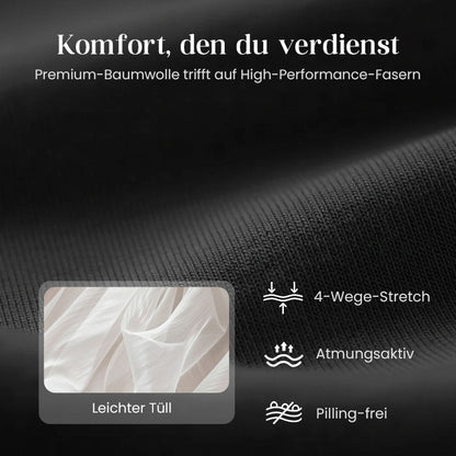 🔥Solange der Vorrat reicht 40 % Rabatt!🎉Damen zweiteiliges Set: Langarm-Oberteil und ärmelloses Kleid