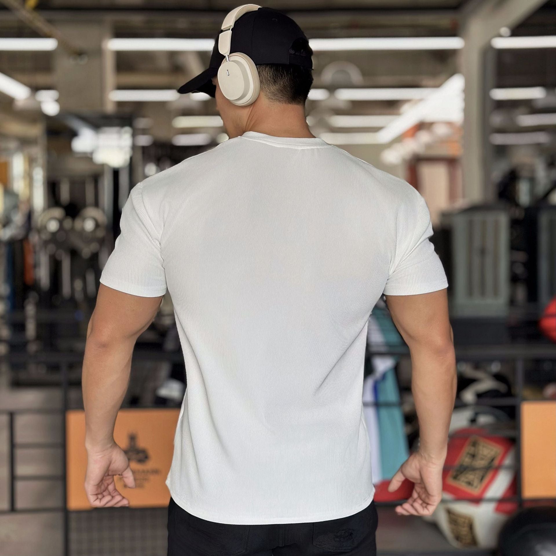 🎁Hot Sale 50% Rabatt⏳Herren V-Ausschnitt Kurzarm Muskelshirts Athletisches Training T-Shirts