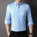 🎉2025 Neuheiten-Schnäppchenangebot✨Knitterfreies Button-Down-Hemd für Herren