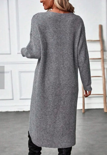 2025 neues Produkt 🔥 Einfarbiges Pulloverkleid