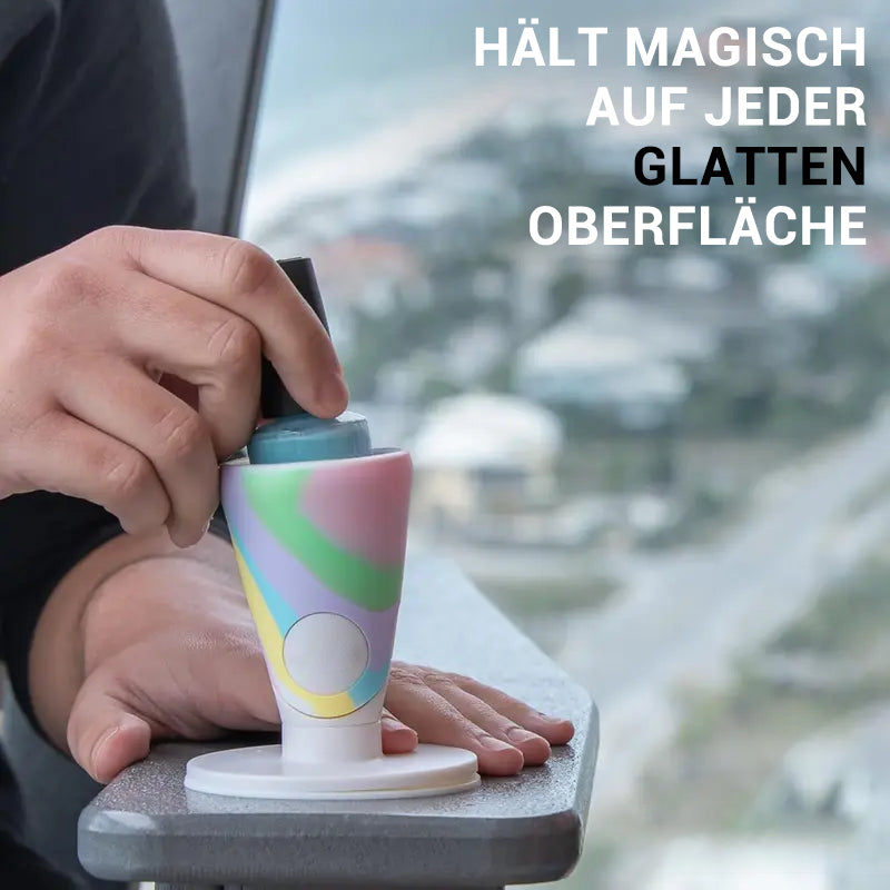 Abnehmbarer Nagellack-Flaschenhalter mit Auslaufschutz