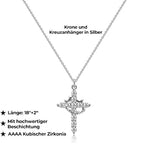 Kette mit Krone und Kreuzanhänger