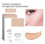 Getönte flüssige Foundation mit Sonnenschutz für den täglichen Gebrauch