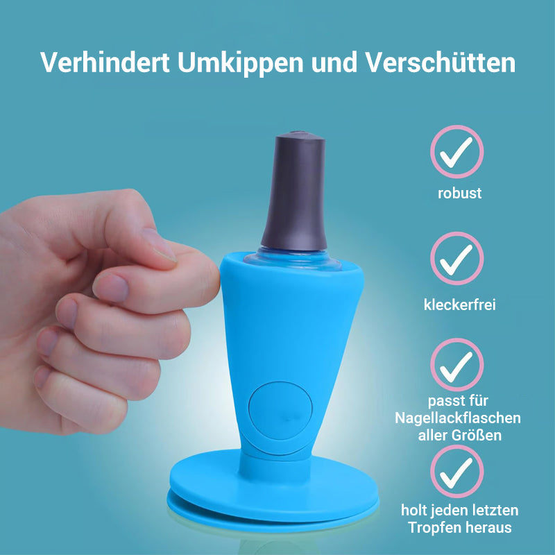 Abnehmbarer Nagellack-Flaschenhalter mit Auslaufschutz