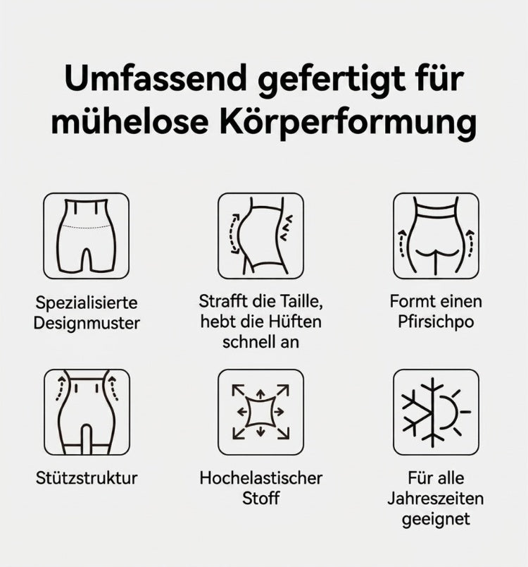 Shapewear für Damen mit Bauchkontrolle und Po-Lifting