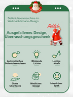 🔥Frühzeitiger Weihnachtsverkauf 🎅Lustige Seifenblasenmaschine im Weihnachtsmann-Design