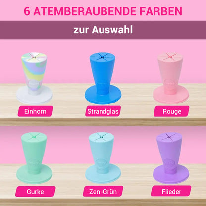 Abnehmbarer Nagellack-Flaschenhalter mit Auslaufschutz