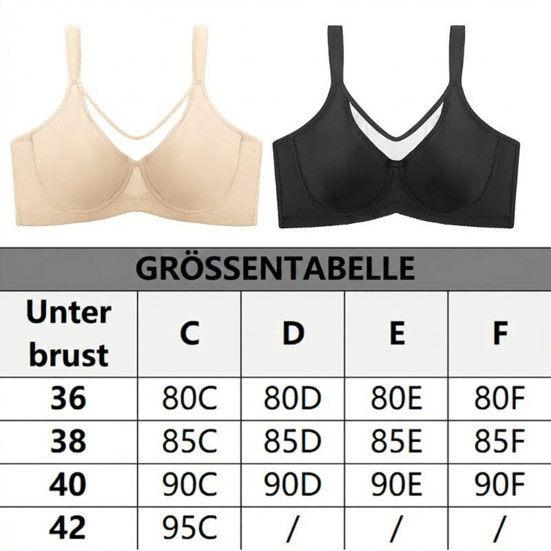 Damen eleganter transparenter Vollschalen-BH in großen Größen