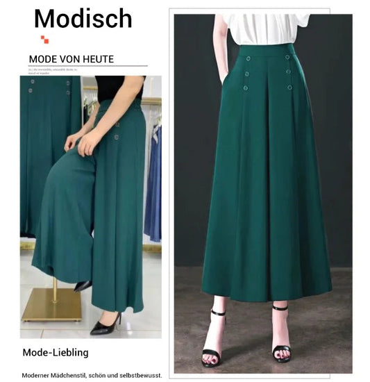 👖 Pantalones anchos plisados