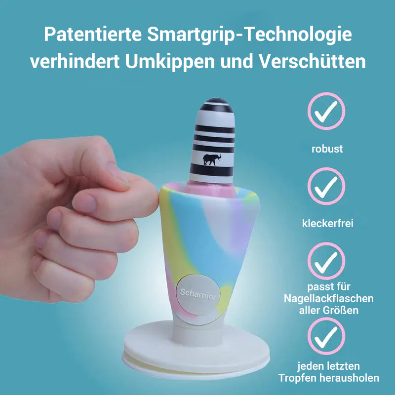 Abnehmbarer Nagellack-Flaschenhalter mit Auslaufschutz