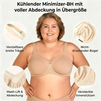 Damen eleganter transparenter Vollschalen-BH in großen Größen