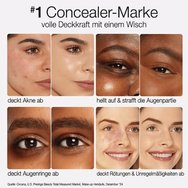 LAATSTE DAG ACTIE - KOOP 1, KRIJG 1 GRATIS 💕Wasserfester, langanhaltender Concealer mit natürlichem Finish