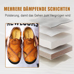 🏆Bis zu 50 % Rabatt!🔥Große Größe Weiches Leder Männer Atmungsaktive Outdoor-Sandalen