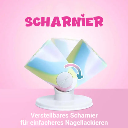 Abnehmbarer Nagellack-Flaschenhalter mit Auslaufschutz