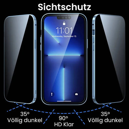 📱 50% RABATT JETZT! ✨Magnetische doppelseitige Telefonhülle aus gehärtetem Glas mit Anti-Peeping-Effekt für die iPhone-Serie 11-16