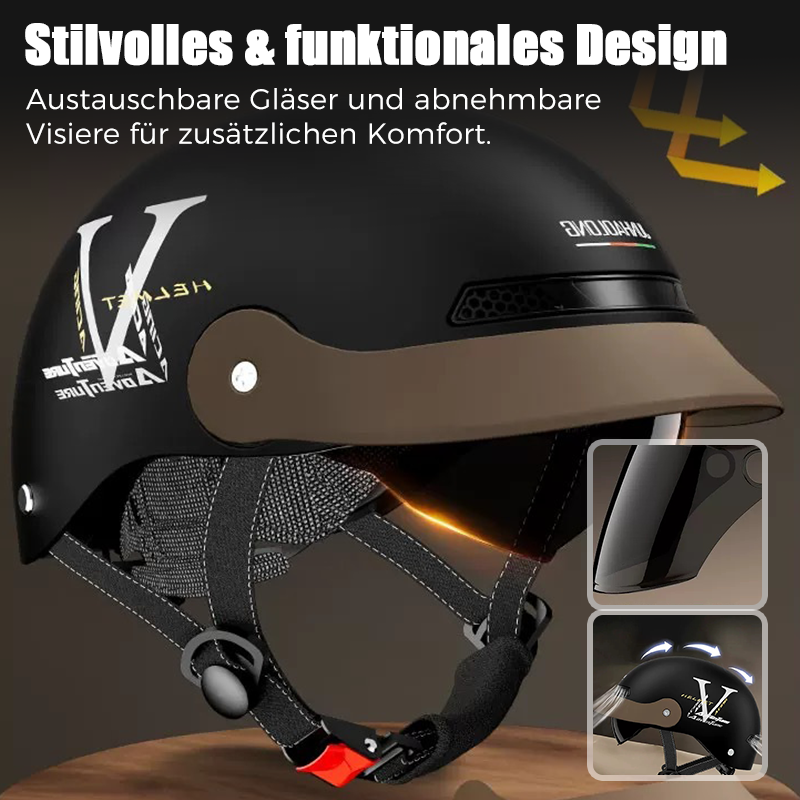 🔥🛡️Seiko-Zertifizierung Atmungsaktiver, leichter und stoßfester Motorradhelm