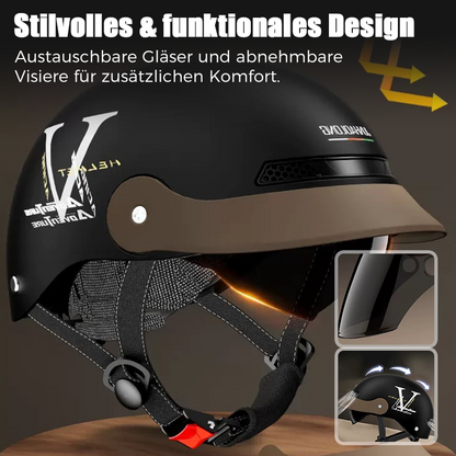 🔥🛡️Seiko-Zertifizierung Atmungsaktiver, leichter und stoßfester Motorradhelm