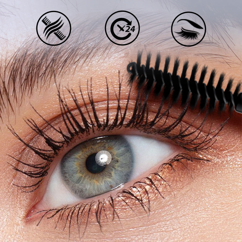 Wasserfeste schwarze Mascara für voluminöse, lange Wimpern