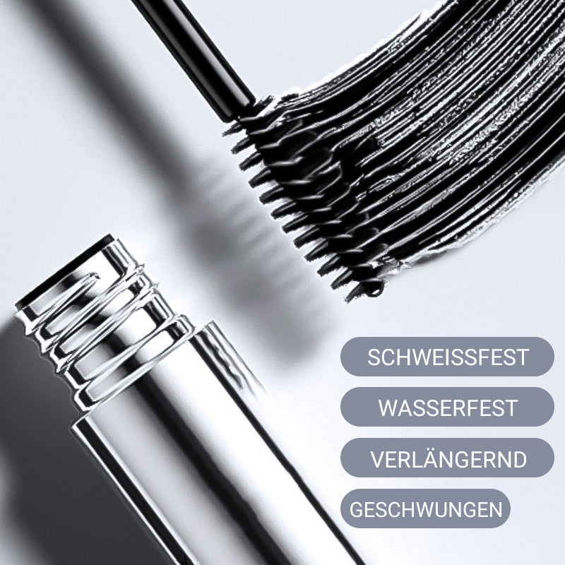 Wasserfeste schwarze Mascara für voluminöse, lange Wimpern