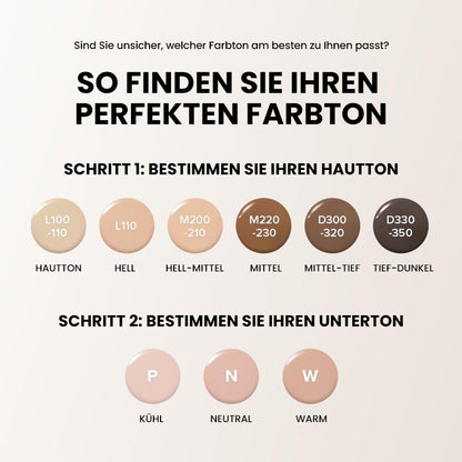 Getönte flüssige Foundation mit Sonnenschutz für den täglichen Gebrauch