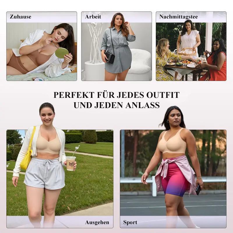 Nahtloser, bügelloser Vollschalen-BH für Damen – Ultraweicher Halt und unsichtbarer Tragekomfort für den Alltag