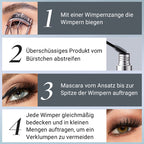 Wasserfeste schwarze Mascara für voluminöse, lange Wimpern