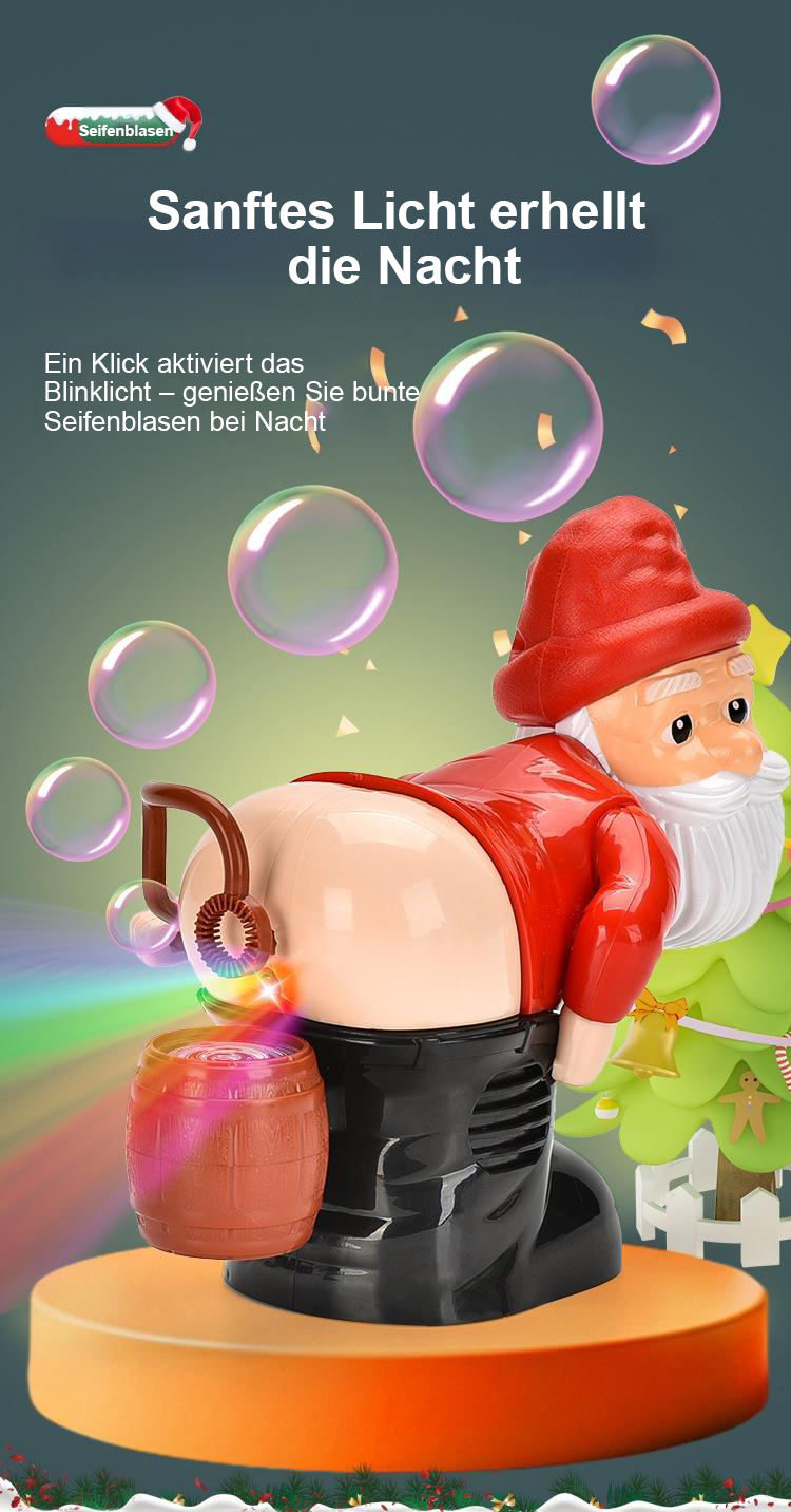 🔥Frühzeitiger Weihnachtsverkauf 🎅Lustige Seifenblasenmaschine im Weihnachtsmann-Design