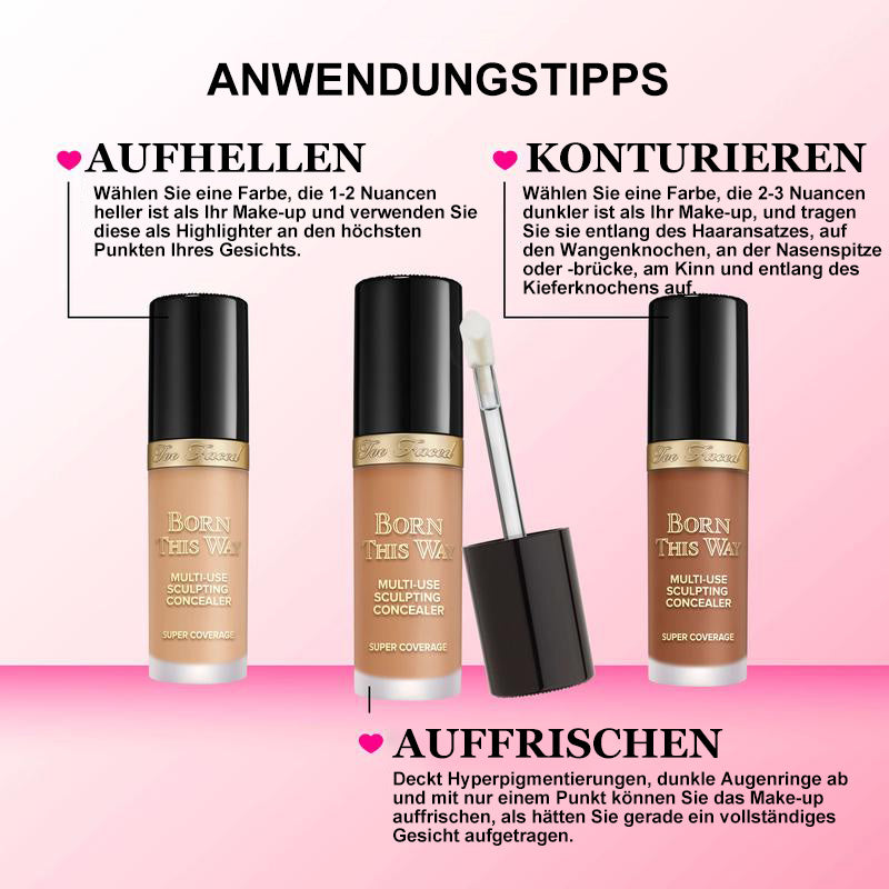 Multifunktionaler wasserdichter Concealer zum modellieren