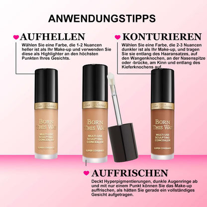 Multifunktionaler wasserdichter Concealer zum modellieren