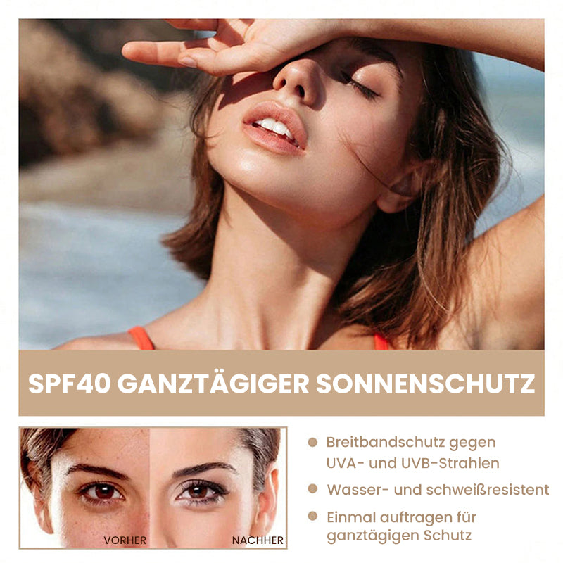 Getönte flüssige Foundation mit Sonnenschutz für den täglichen Gebrauch