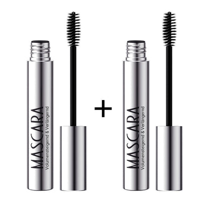 Wasserfeste schwarze Mascara für voluminöse, lange Wimpern