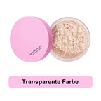 Kosmetischer Fixierpuder mit extraflaumiger Puderquaste