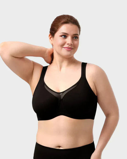 Damen eleganter transparenter Vollschalen-BH in großen Größen