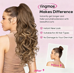 💜 LETZTER TAG DER AKTION – 50 % RABATT 💜 Clip-on-Haarverlängerung für welligen Pferdeschwanz