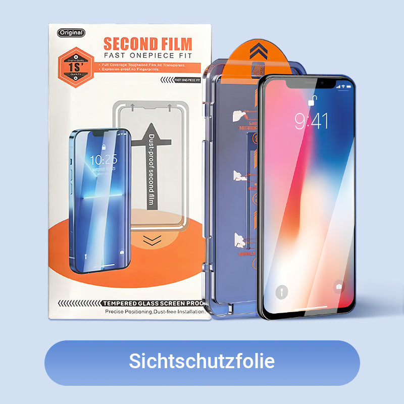 🔥 50% DE DESCUENTO📲🔥 Protector de pantalla de vidrio templado 4K HD/antiespía con eliminación de polvo para iPhone - ¡Fácil instalación!