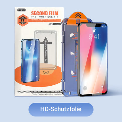🔥 50% DE DESCUENTO📲🔥 Protector de pantalla de vidrio templado 4K HD/antiespía con eliminación de polvo para iPhone - ¡Fácil instalación!