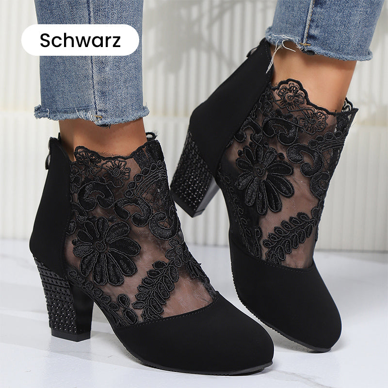 Elegantes tacones altos de mujer con suela suave y encaje.💖🌤️