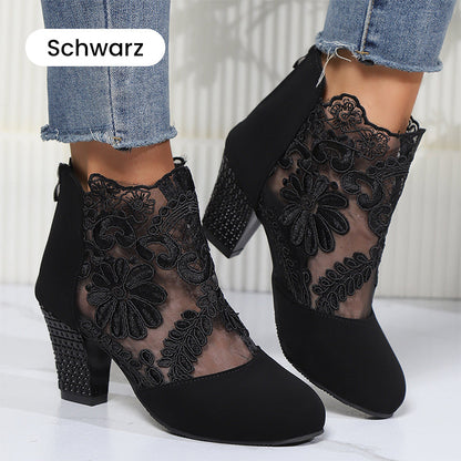 Elegantes tacones altos de mujer con suela suave y encaje.💖🌤️