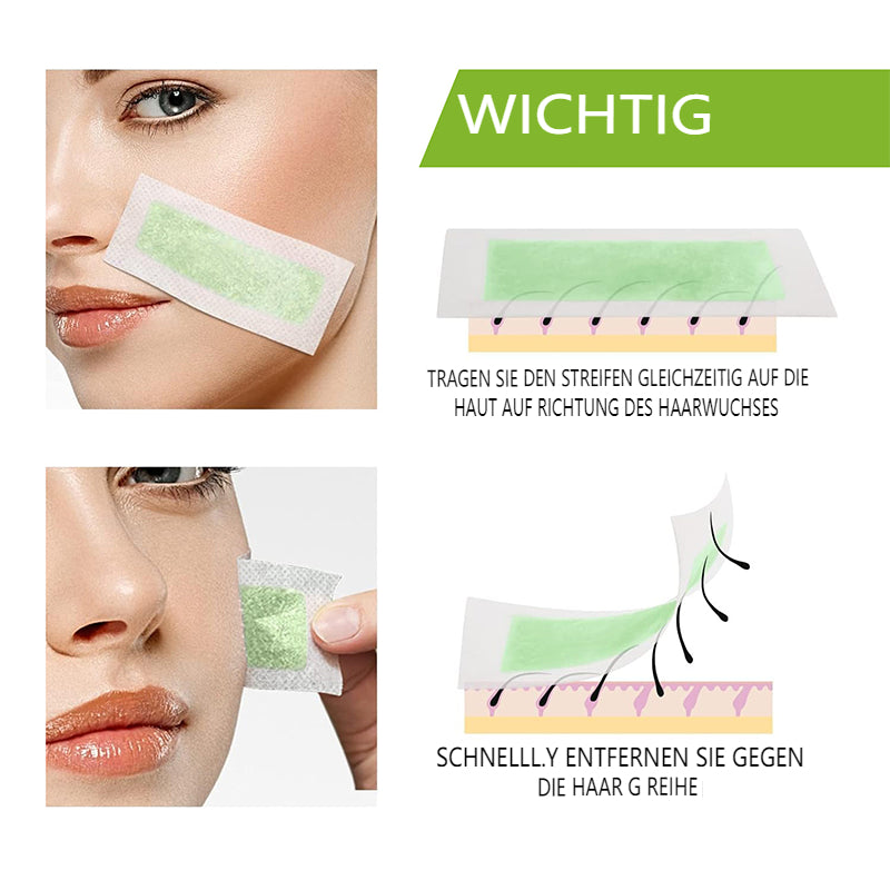 👉Glatt wie Seide, stark wie Wachs – 28 Tage ohne🔥  Rasieren50% RABATT🔥  auf 90er Pack Wachsstreifen zur Haarentfernung – Jetzt glatte Haut genießen!