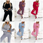 ⏳Begrenzte Zeit 50% Rabatt💥Dreiteiliges Set aus Baseballjacke und -hose für Damen